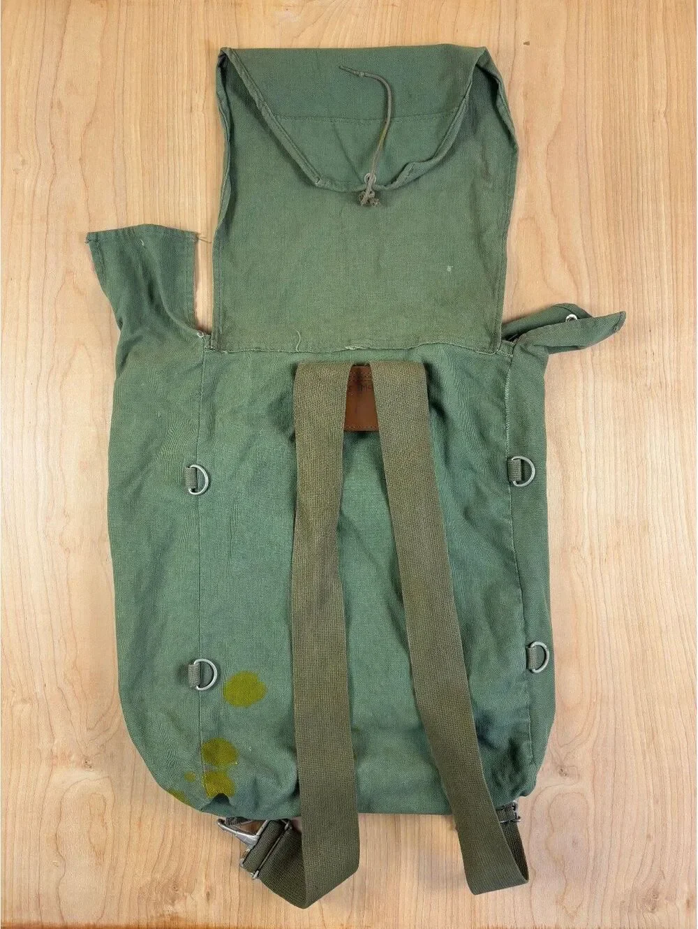 Vintage 60s Kumfort Boys Pack Byer Mfg Orono Maine canvas backpack